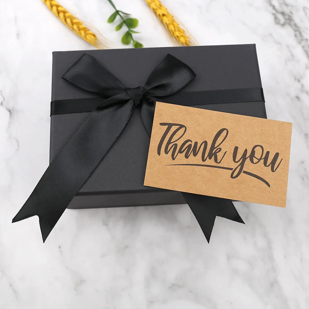50PCS Kraft Paper Thank You Cards – Blank Greeting Cards for Kids Birthday, Baby Shower... - SKU BGC02113 - UGI Packaging