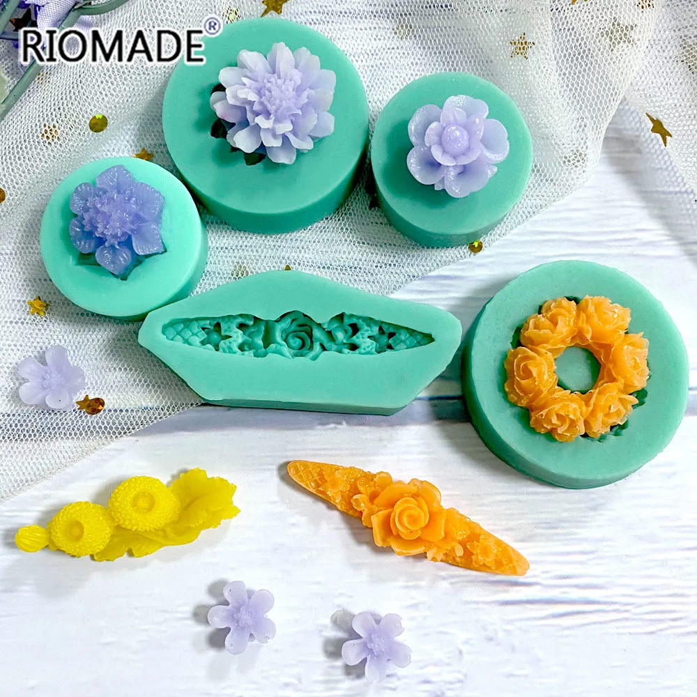 Flower Style Silicone Mold For Cake Decorating Fondant Cupcake Chocolate  Dessert Kitchen Baking Tools DIY Epoxy Resin Mould