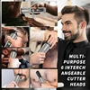 WAIKIL Professional Men's Barber Set Multi functional Hair clipper Nose Hair Trimmer USB Charging Cordless Razor Styling Tool 6