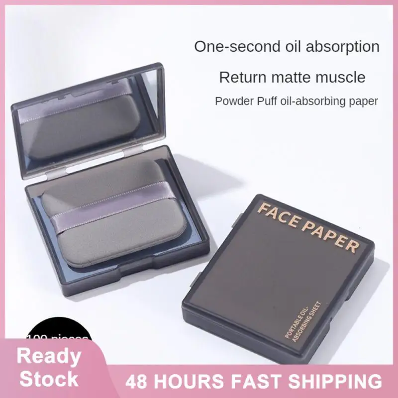 Bamboo Charcoal Refreshing Oil Absorbing Paper Convenient Facial Oil Blotting Paper Facial Absorbing Storage Absorption