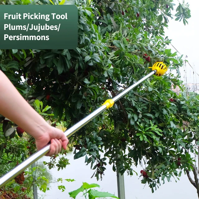 Gyümölcsválasztó Gyümölcskapó Orchard Kertészkedés Farm Fagák Gyümölcs Kollekció Mély Kosár Alma Szedés Fejkészlet Kerti Szerszámok - Image 5