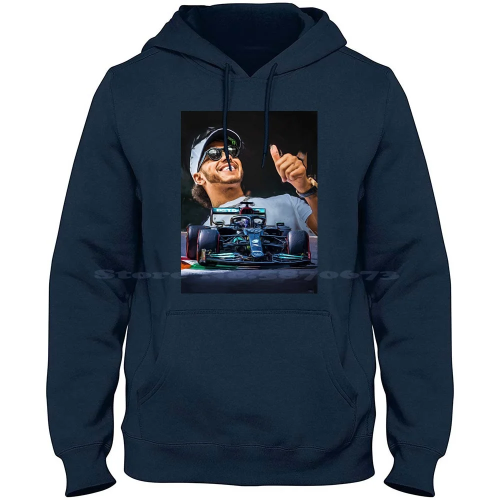 Formula Lewis-King Of 100% Cotone Felpa Con Cappuccio Formula Sir Lewis Hamilton