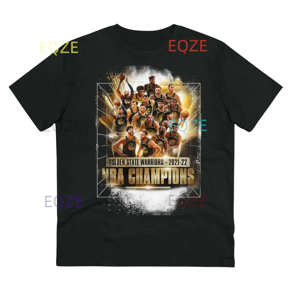 Golden State Warriors Team 2021-22 Nba Champions Black 3D Shirt