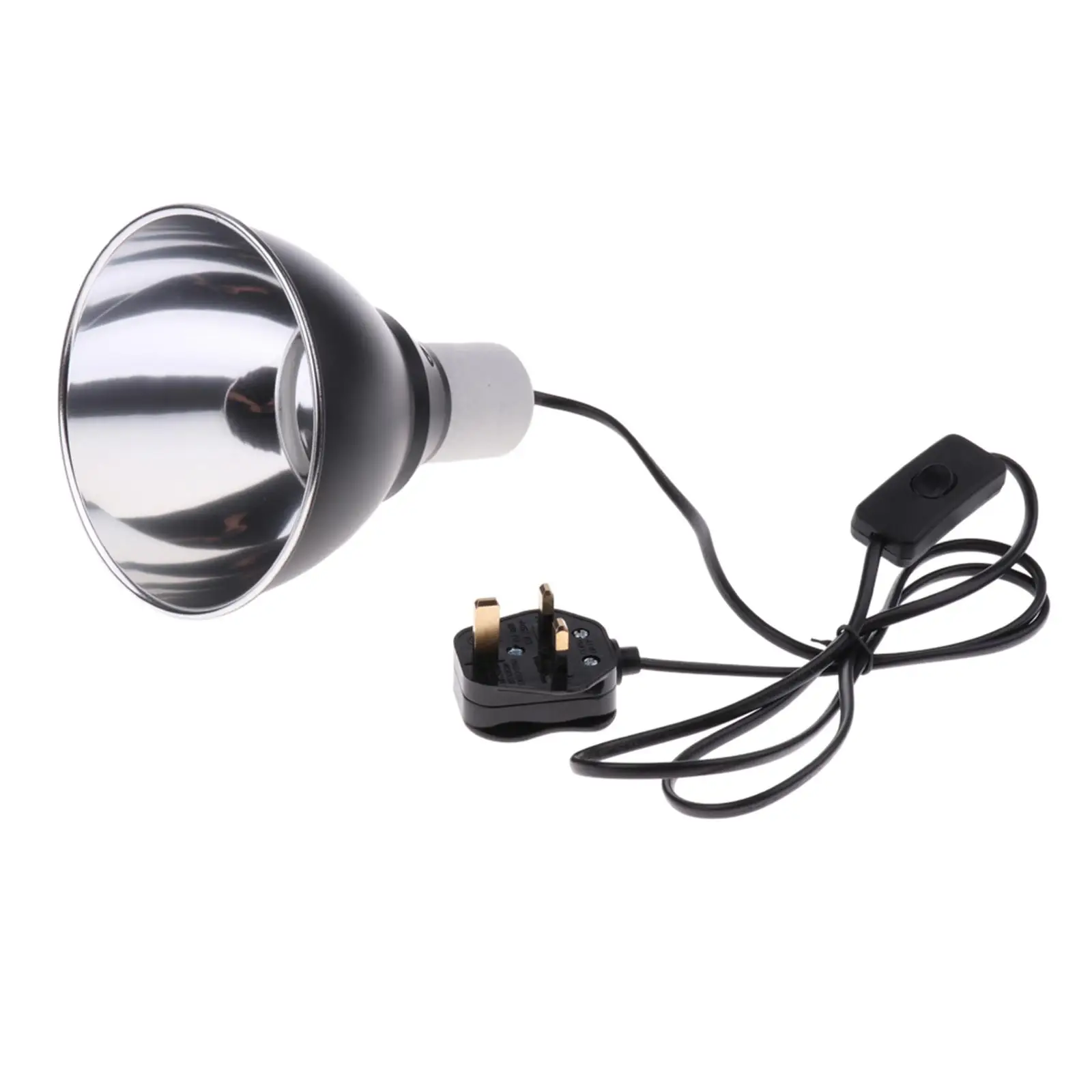 Metal Ceramic Heat Lamp Reflector UVB Light Holder Reptile Brooder E27