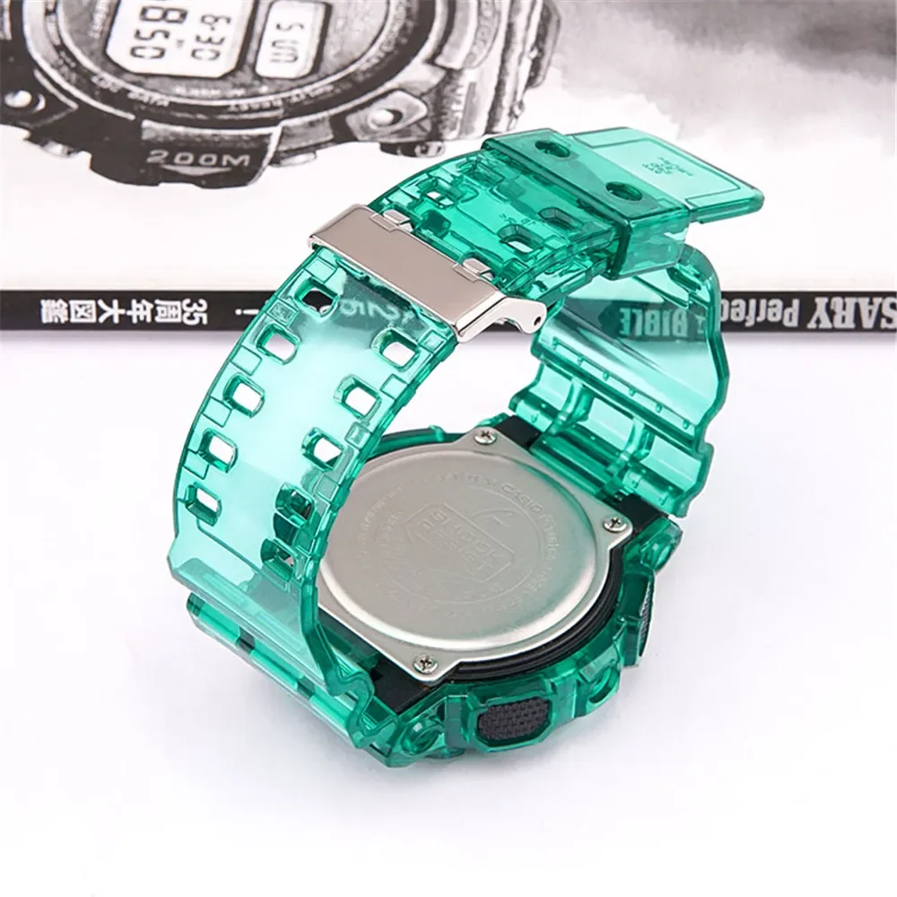 Transparent Silicone Strap Case Kit for Casio G-Shock Sport Watch