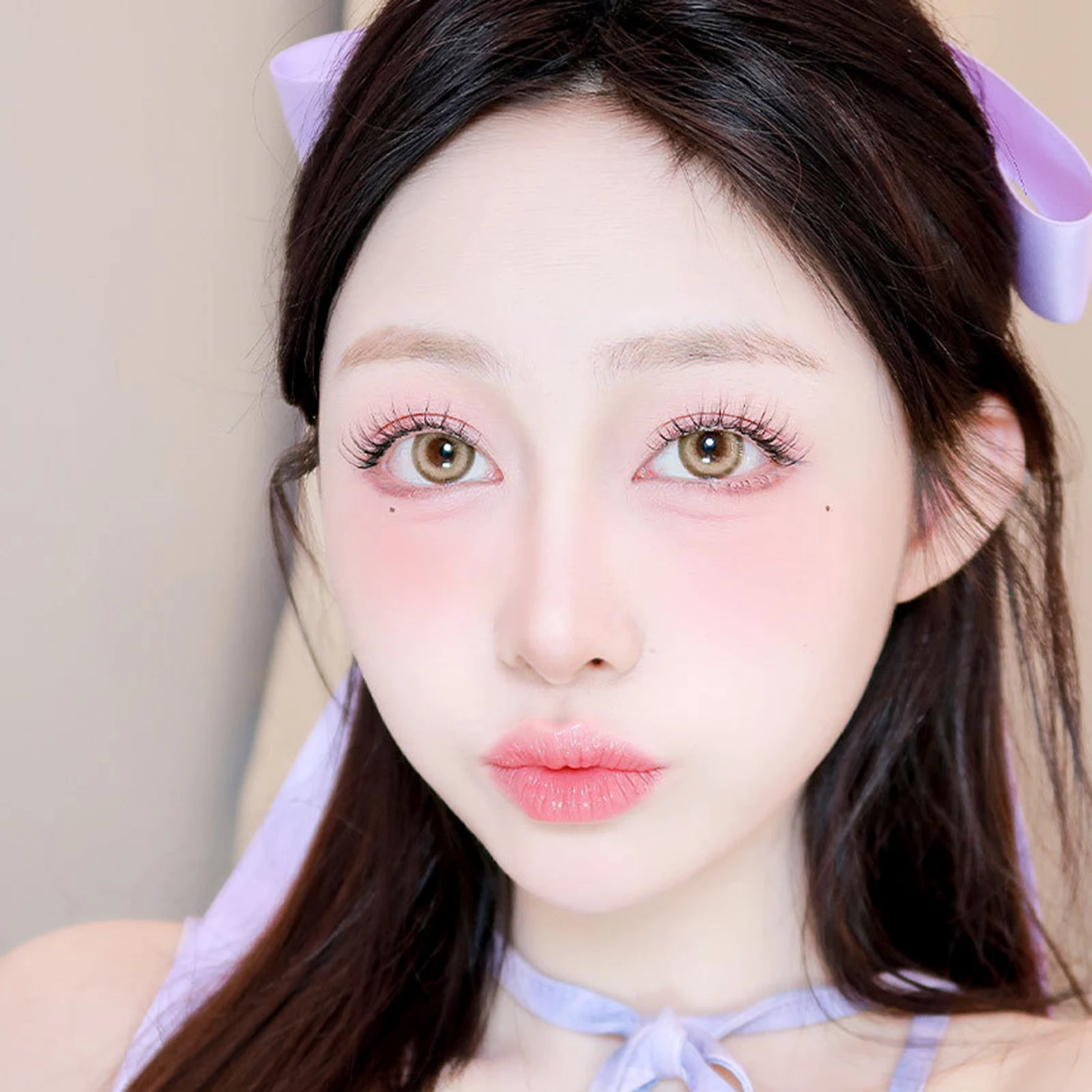 Description Picture 3 of item8-11mm DIY Fake Eyelashes C Curl Transparent Stem Segemented Eyelash Extensions Korean Style Natural Fluffy Wispy Lash Clusters