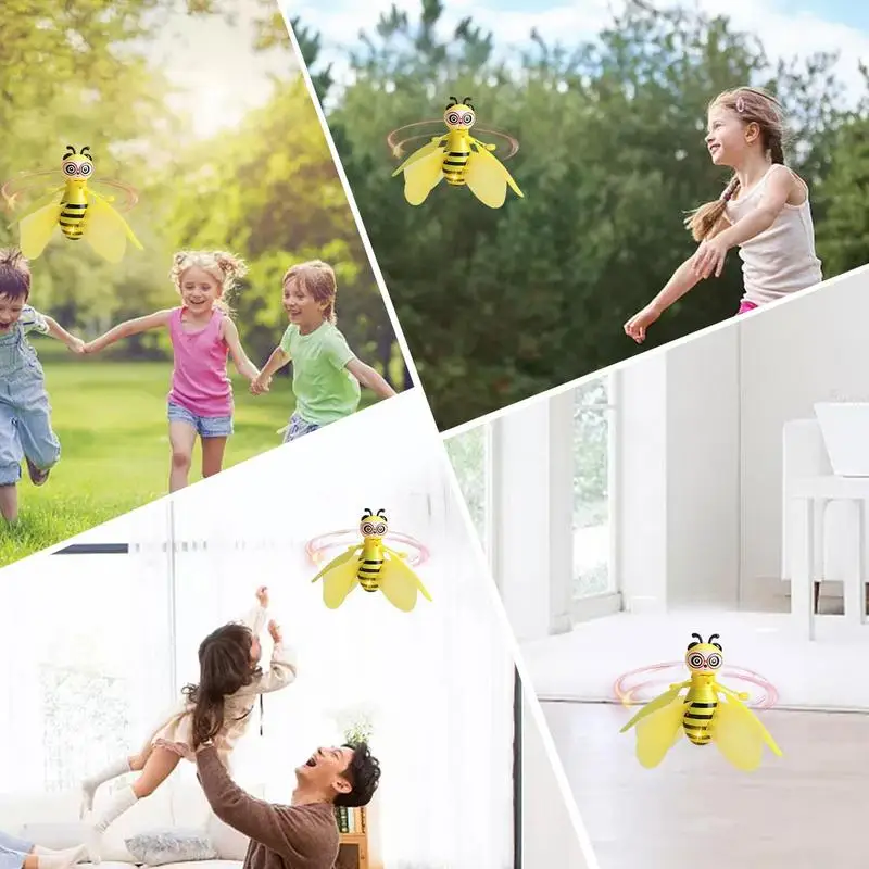 Hand Control Flying Toys Flying Bee Hand Induction Toy Aircraft Intelligent Sensor Charging