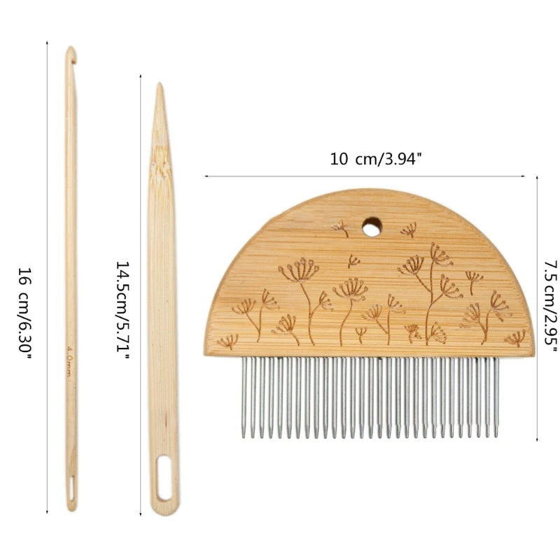 Tapestry Weaving Comb Threader Handcraft Needle Hand Sewing Needles DIY  Weaving Braided Tools for Tapestry Wall Hanging Curtain - AliExpress