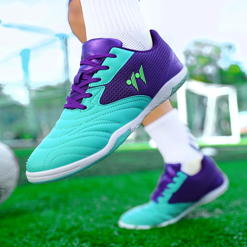 Men Soccer Shoes Grass High-top Futsal Sneakers Football Boots Non-Slip Match Indoor Outdoor