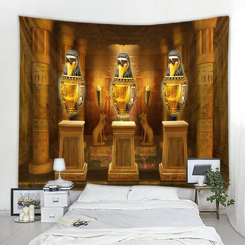 Egyptian palace background decoration tapestry mandala boho hippie wall decoration tapestry home decor tapestry