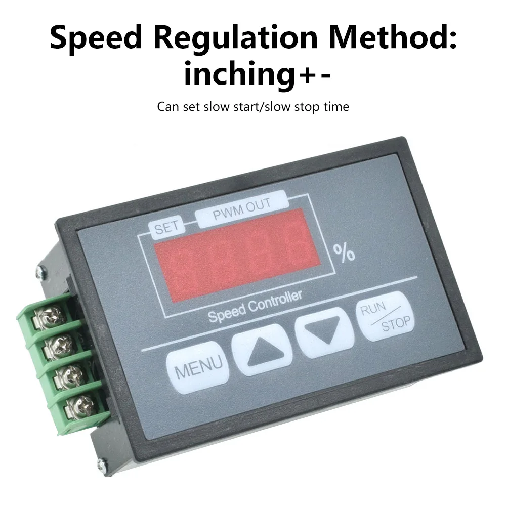 Controlador do Motor com Velocidade Ajustável Display Digital Regulador do Codificador Início Lento Parada Macia Pwm dc 660v 12v 24v 36v 48v 30a