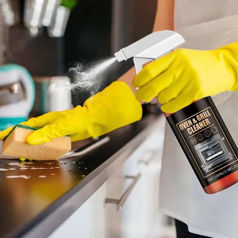 Oven and grill cleaner spray decontamination deodorization oil removal agent Suitable for microwave oven air fryer