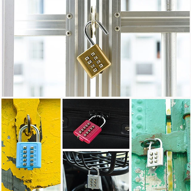 Combination Padlock Locker  3 Digits Combination Padlock - Anti-theft  Button - Aliexpress