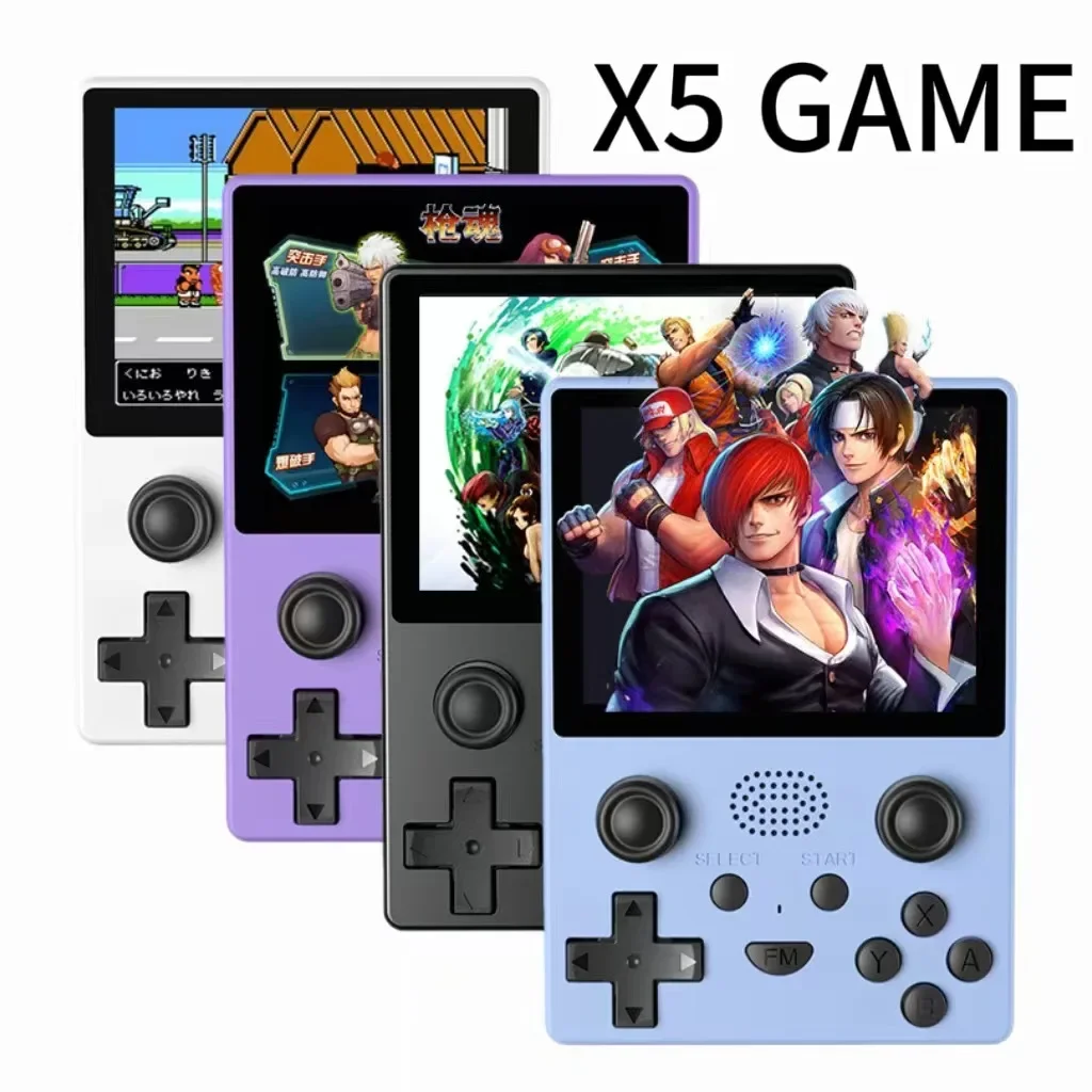 휴대용 게임 아케이드, PS1 12 시뮬레이터 콘솔, 15000 + 게임 2000mAh 배터리, 3.5 인치 IPS 화면, 어린이 장난감 선물, X5
