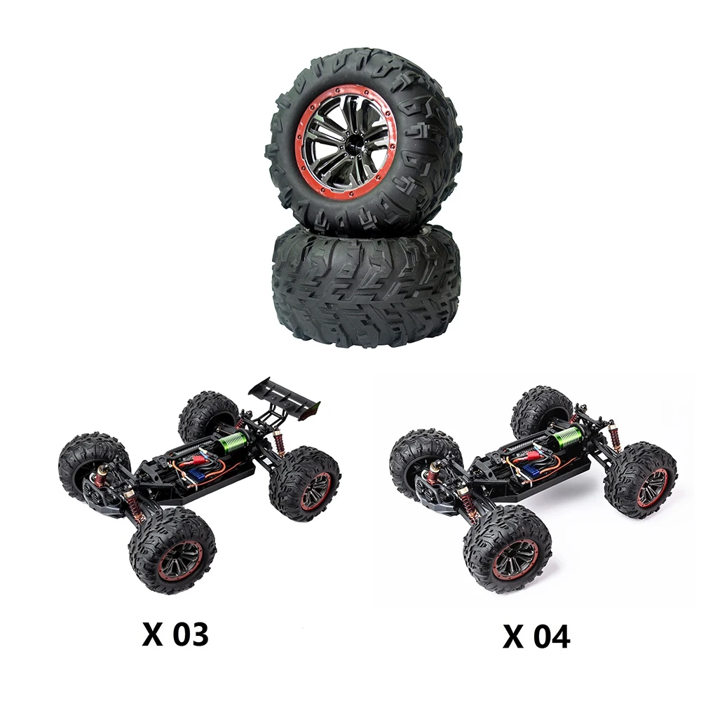 GOOD~RC Car Wheel Tire Tyres for XLF X03 X04 X-03 X-04 1/10 RC Car Brushless Monster Truck Spare Parts Accessories - Image 5