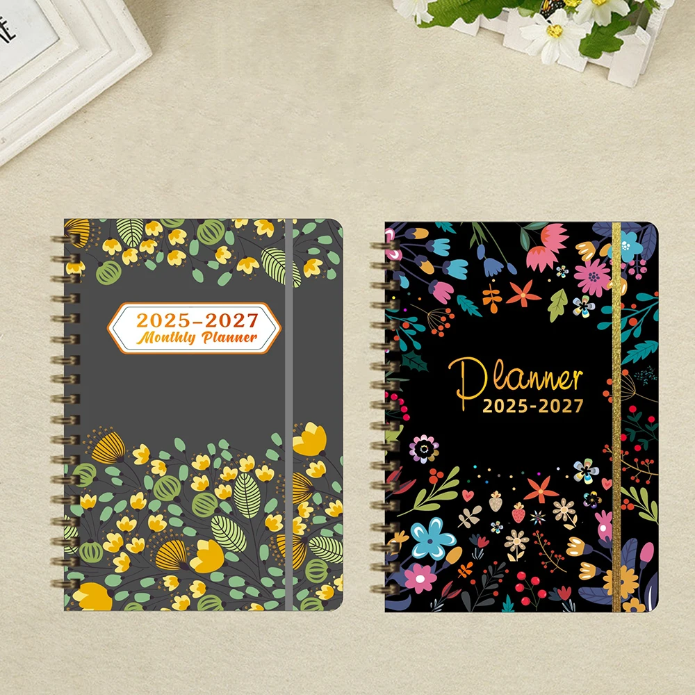 2025-2027 Monthly Planner Notebook Stationery Campus Gifts Agenda ...