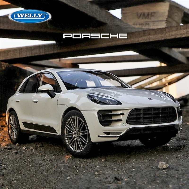 WELLY 1:24 Porsche Macan Turbo SUV Alloy Car Model Diecasts