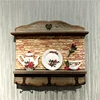 Wooden Home Miniture Key Hook Ornamental Metal Tableware Model Wall Handbag Hanger Everyday Convenience Homeware Decor Door 3