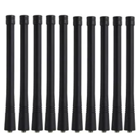 10Pcs VHF 136-174 MHz Antenna for Motorola Radios GP88 GP88S GP328 GP338 GP338 GP140 HT750 CP200 HT1250 EP450 6Inch 2