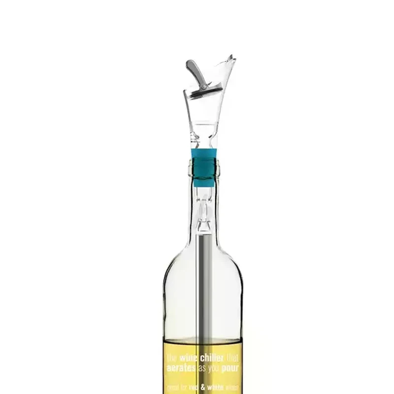 

Wine Chiller Pourer Chill Cooler Stainless Steel Ice Freezing Aerator Decanter Beer Accessories