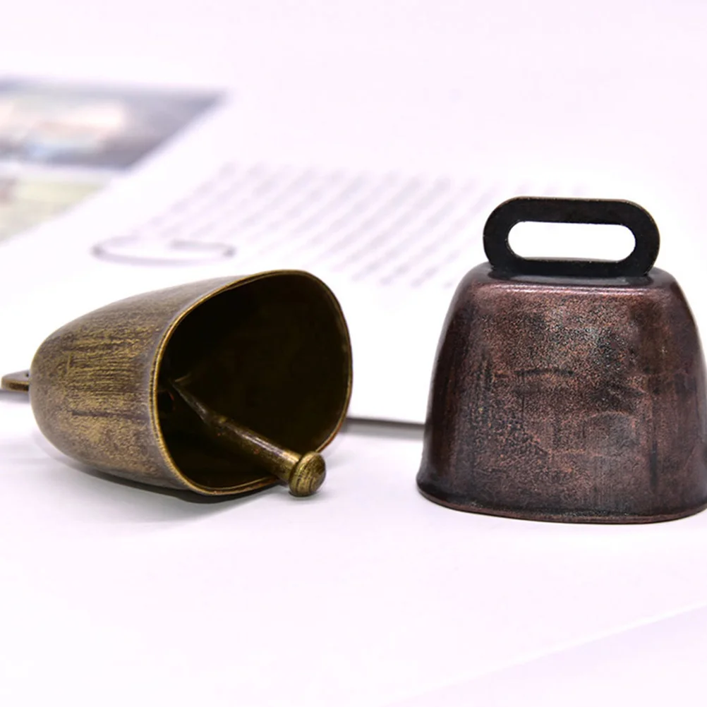 

Bells Pet Vintage Bells Metal Cow Bell Iron Tinkle Music Decorations Bells Rustic Grazing Supplies Collar Anti-lost Hanging
