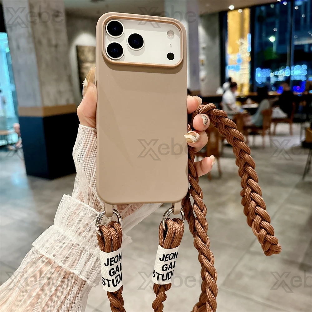 Candy Color Handmade Crossbody Phone Case with Adjustable Strap