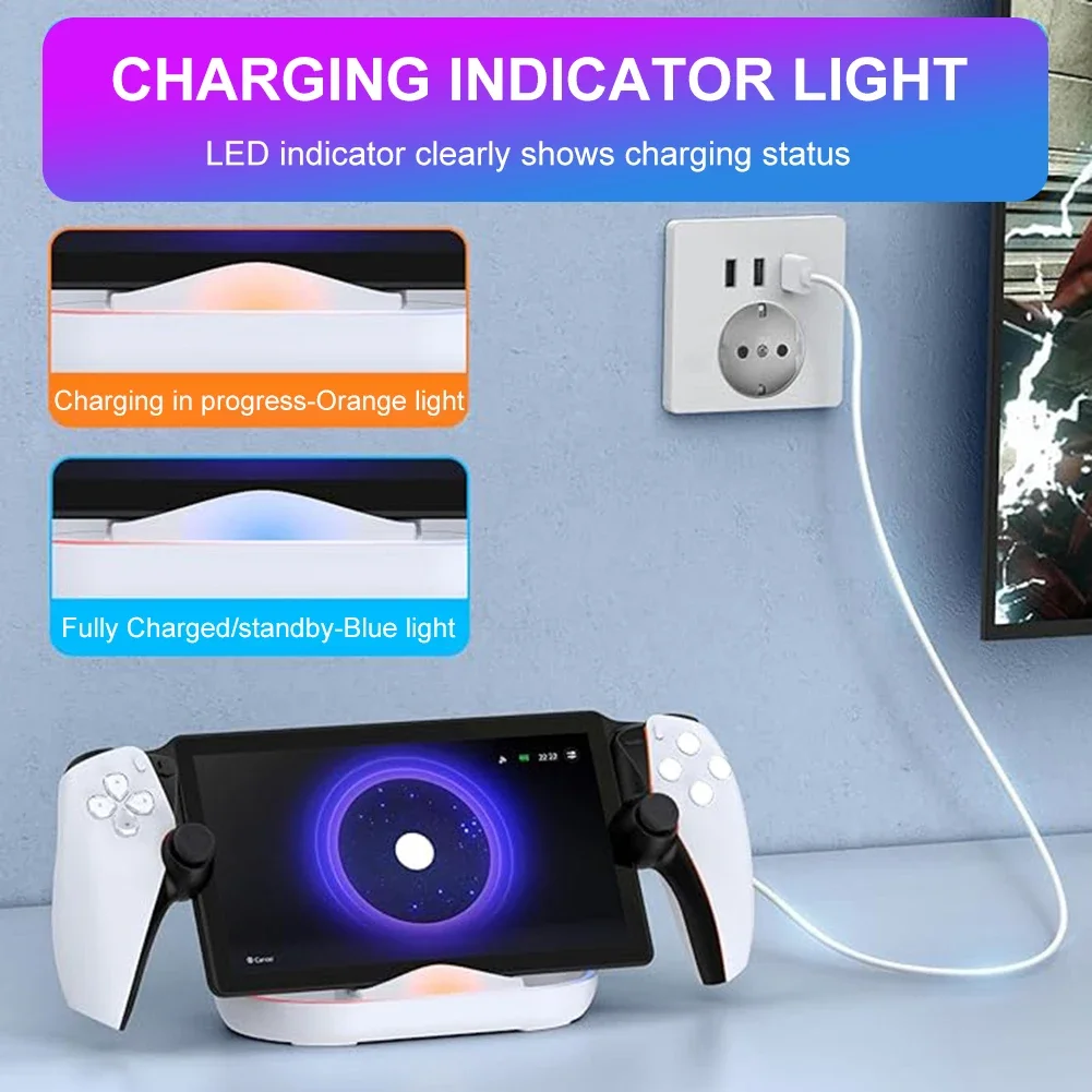 Charging Dock Station for Playstation Portal RGB