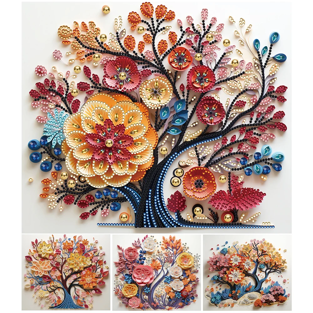 5D DIY Partial Special Shaped Drill Diamond Painting Tree of Life Diffuser Kit