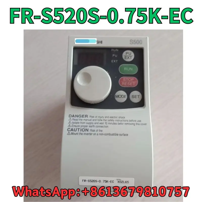 

Used Frequency converter FR-S520S-0.75K-EC test OK Fast Shipping