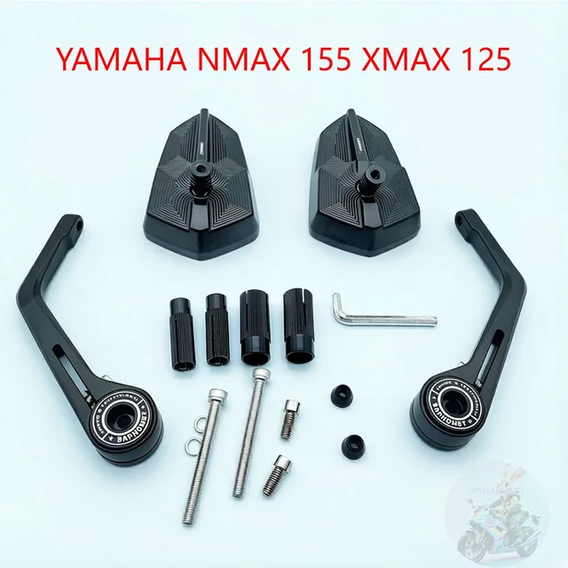 Bar End Mirror For YAMAHA NMAX 155 XMAX 125 250 300 400 Motorcycle Mirrors Rearview 2pcs Handle Bar End Mounting