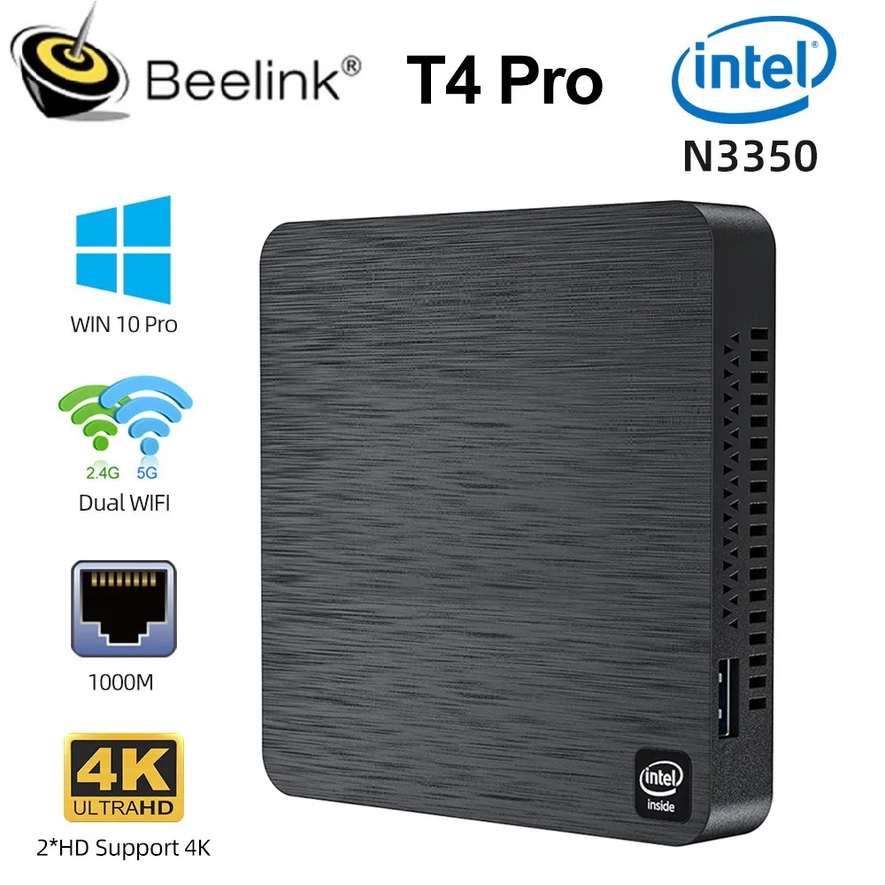 Beelink T4 Pro мини-ПК Intel Apollo Lake проц...