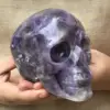 Natural Dreamy Amethyst Energy Crystal Skull Specimen Reiki Healing Gift Room Decoration 1