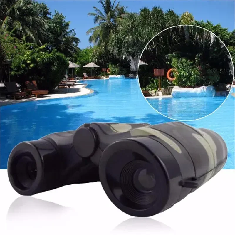 2PCS Binoculars Simulation Camouflage Telescope Children Kids Toys Mini Portable Folding 6