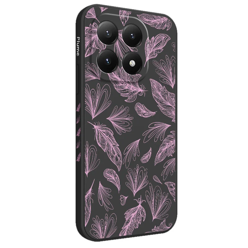 Feathers Flying Silicone Phone Case Cover