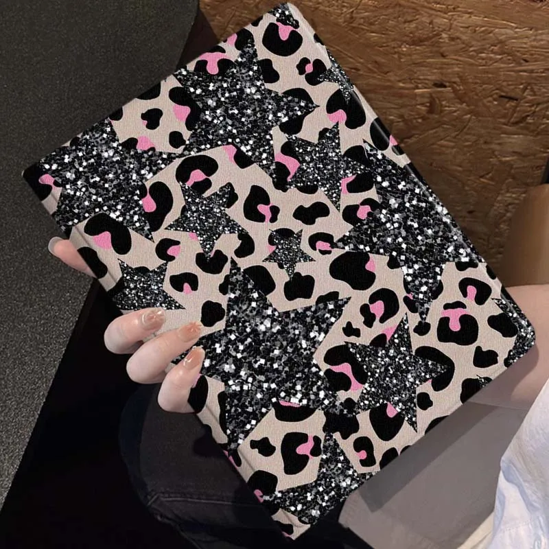 Cartoon Leopard Star Soft Tablet Case - Stylish and Protective Cover
