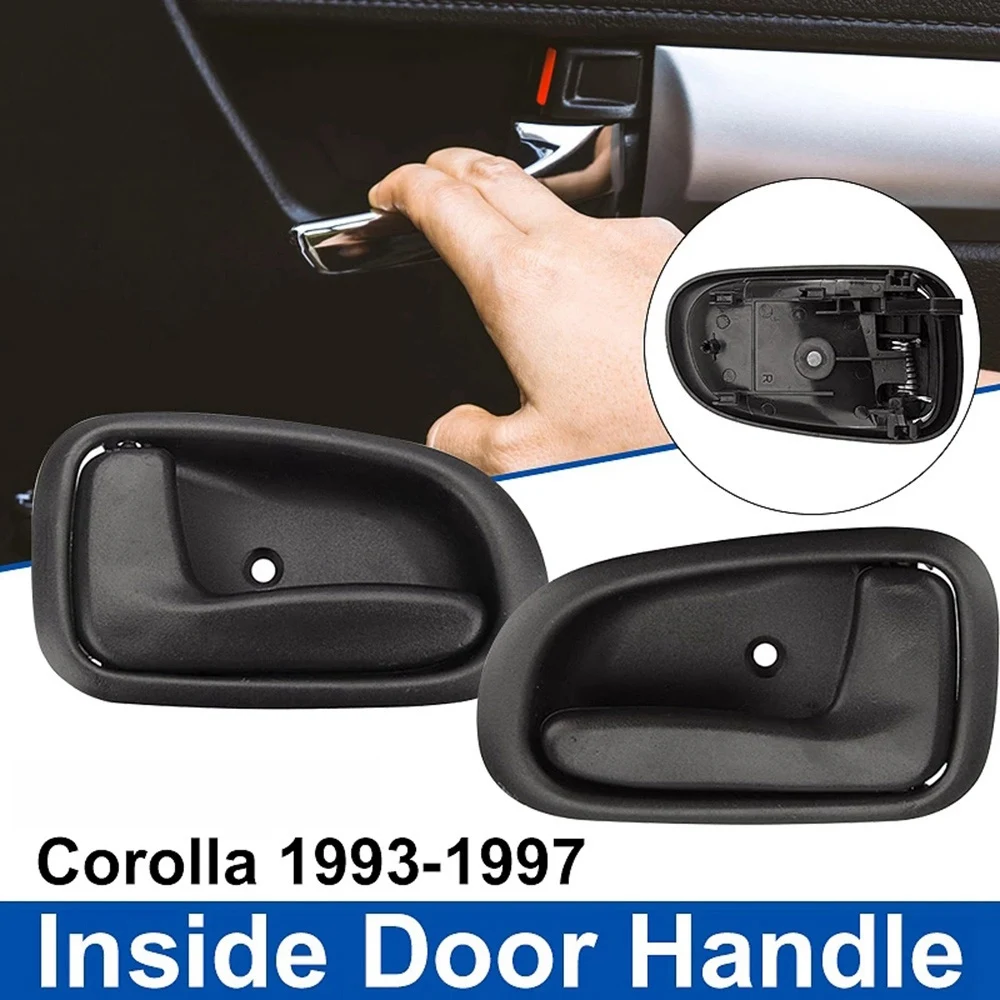 

Car Inside Interior Door Handle Black Left/Right Side Front Rear for Toyota Corolla GEO PRIZM 1993 1994 1995 1996 1997