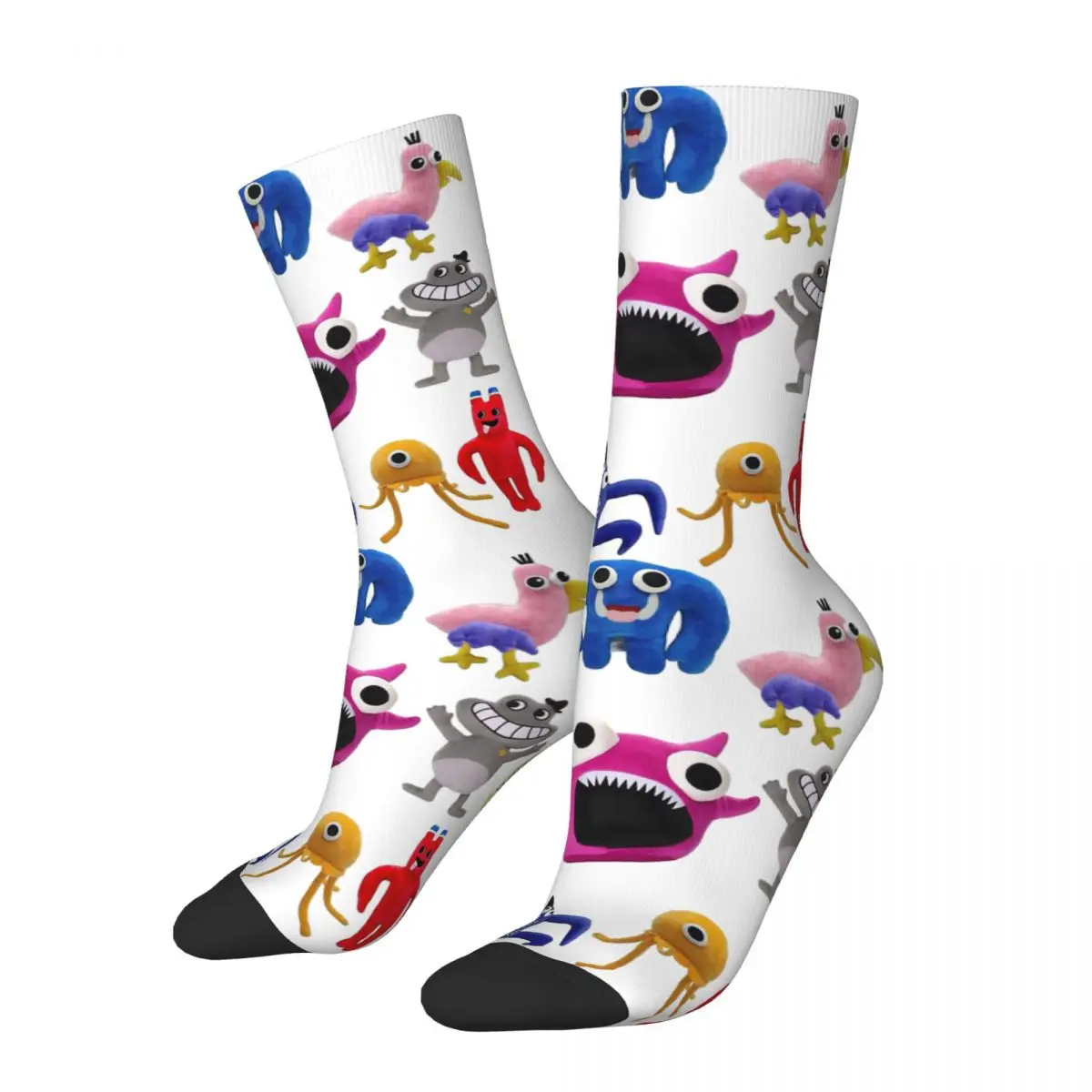 

Hip Hop Vintage Horror Game Crazy Men's compression Socks Unisex Garten Of Banban Harajuku Pattern Printed Funny Novelty Happy