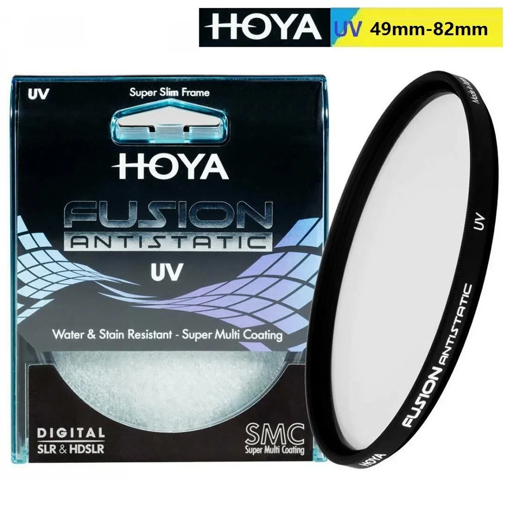 Filtro UV HOYA 49_52_55_58_62_67_72_77_82mm FUSION ANTISTATIC Slim Multicoat Protetor para Nikon Canon Sony Filtro de lente de câmera