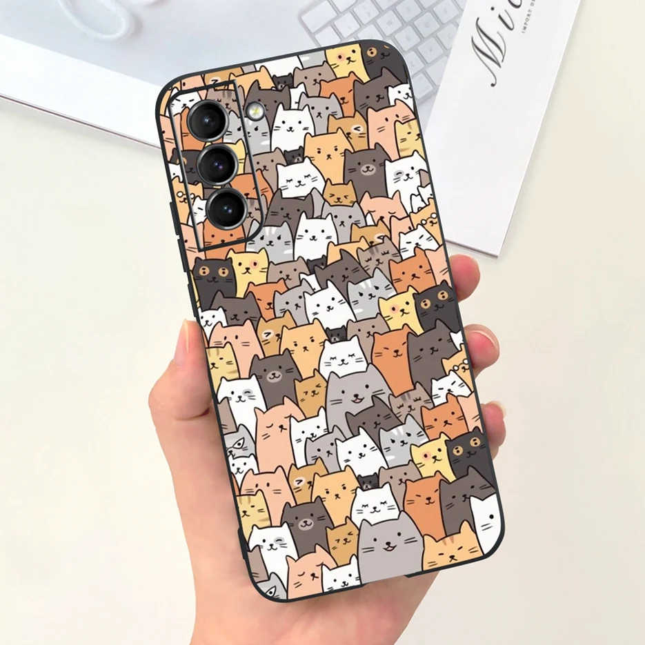 Cute Astronauts Cartoon Soft TPU Phone Case - Stylish Protective Back Cover