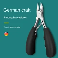 Coupe-ongles professionnel pour orteils, outil pour ongles incarnés, épais, peau morte, dissolvant de saleté, lame incurvée Super tranchante, outils pour ongles 1