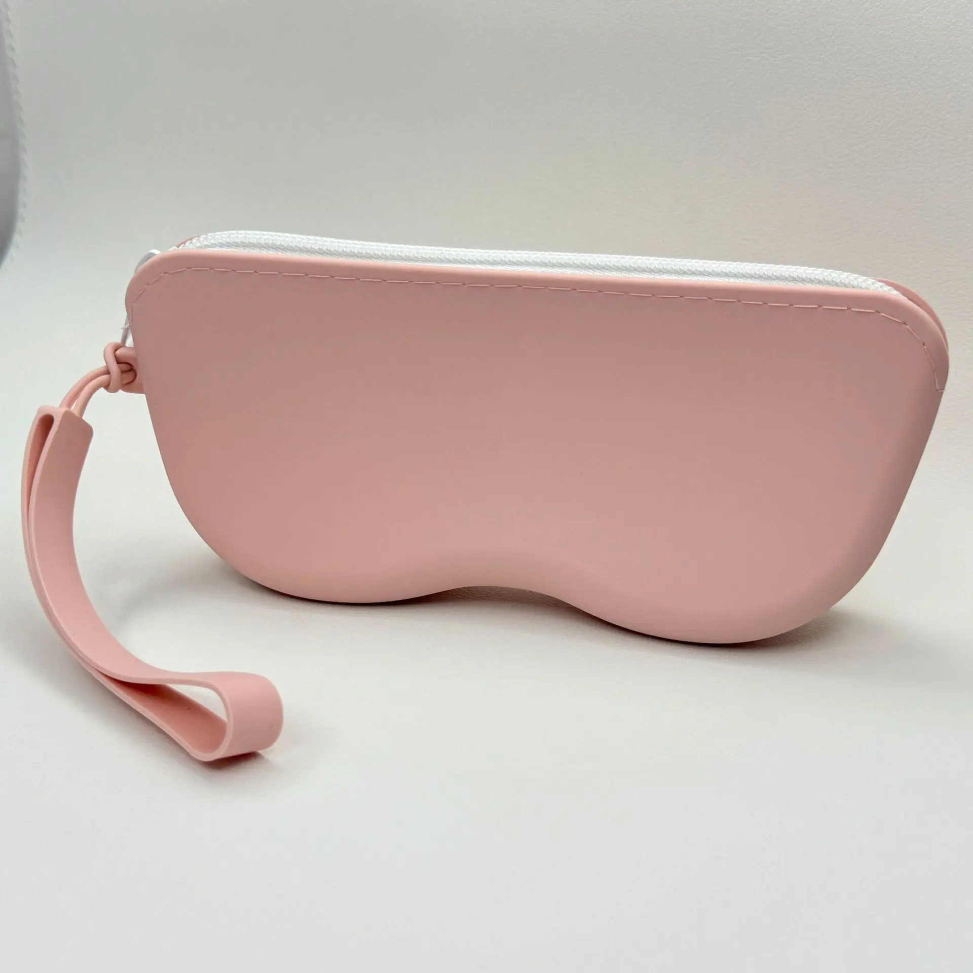 Soft Silicone Glasses Case Zipper Compact Travel Eyewear Pouch for Sunglases Glasses Cosmetics Lightweight Dustproof Storage Bag