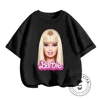 Trendy Summer Styles for Girls Soft Breathable Barbie Prints on Colorful Fun-filled Cartoon T-shirts Ideal for Ages 3-14 5