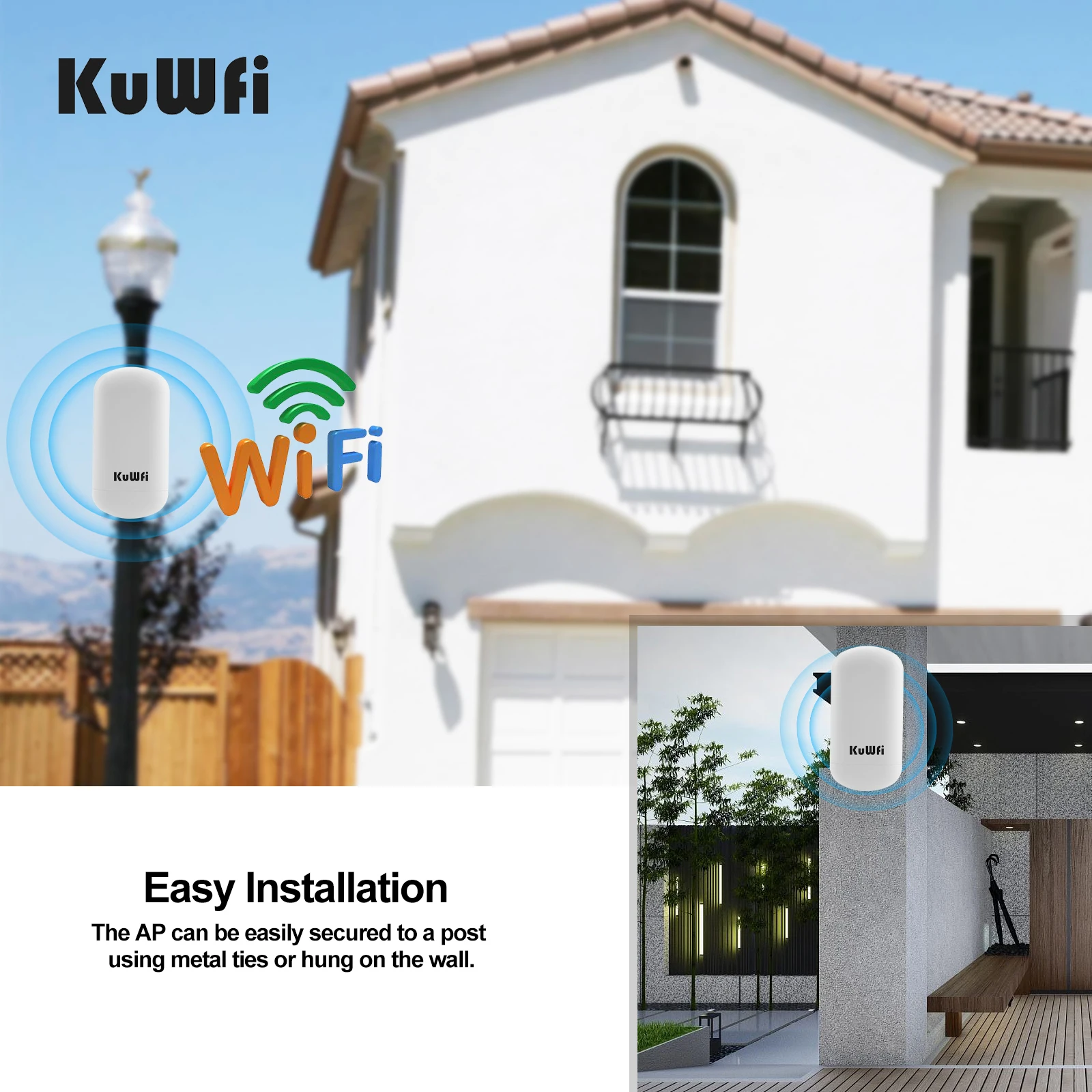 Kuwfi-roteador ao ar Livre de Ponte sem Fio 5.8g 450mbps Cpe Ponto a Ponto 12km de Acesso de Longo Alcance Antena 8dbi Adaptador 24v Poe - Imagem 4