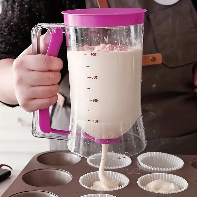 1 Pcs 900ml Batter Dispenser for Pancake Cupcakes Cake,baking tools