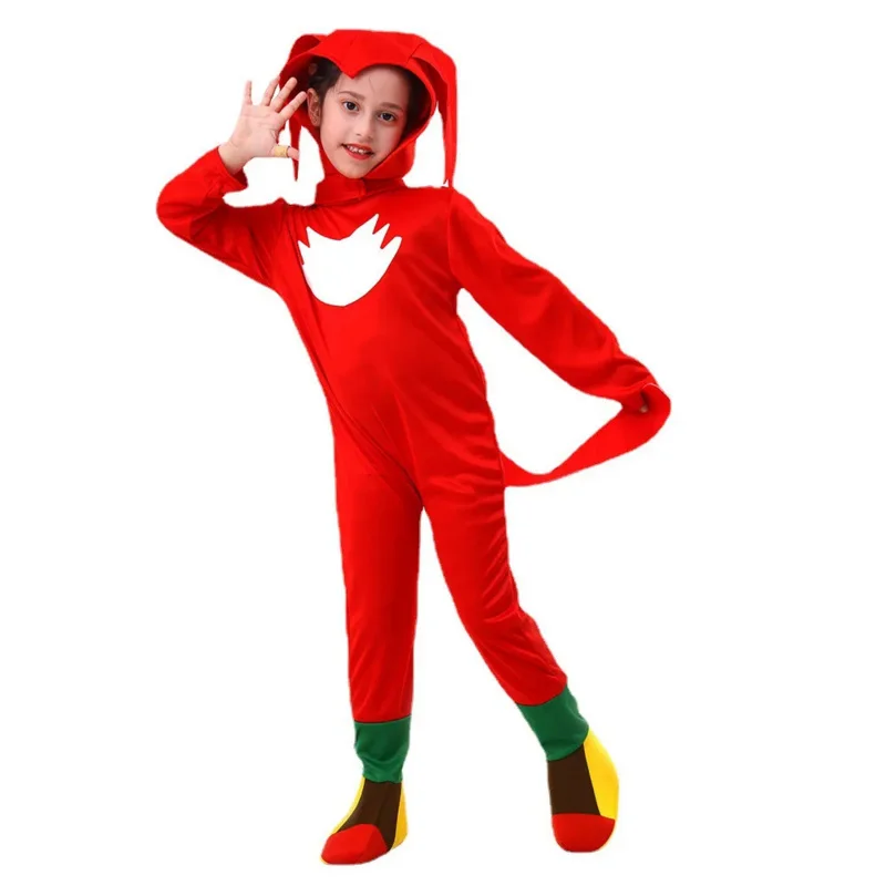 Anime Boys Girls Halloween Body For Kids Cartoon Cosplay Sonics Costumes Christmas Jumpsuit Show Suit