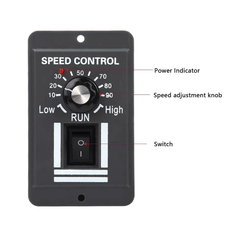 dc pwm controlador de velocidade do motor reversível interruptor regulador controle dianteiro rotação parar