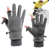 Polar Fleece Warm Gloves Touchscreen Winter Gloves For Women And Men Thicken Windproof Cold Weather Work Reversible Gloves 1