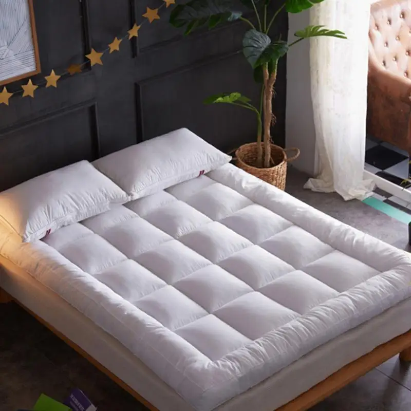 

Soft Filling Mattress Pad Soft Down Velvet Tatami Mats Mattress Fluffy and Breathable Relieve Body Stress Soft Cushion Anti-Slip