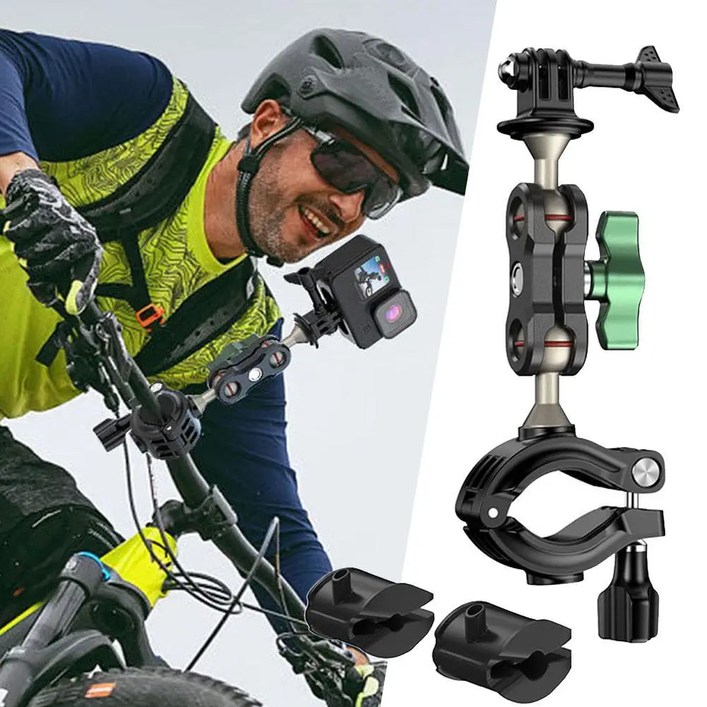 

Для GoPro аксессуары для мотоциклов держатель на руль Велосипедное Зеркало крепление на велосипед кронштейн для Insta360 OSMO экшн-камеры