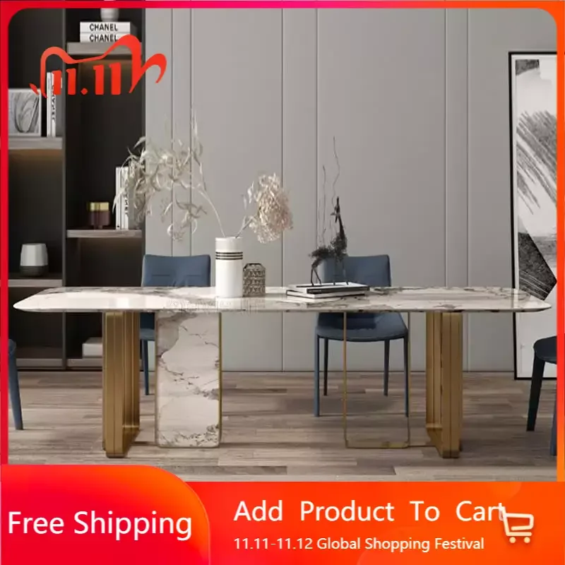 

Marble Kitchen Table With 4 Chairs Dining Table Modern Simple Center Restaurants Dining Room Table Table Basse Home Furniture